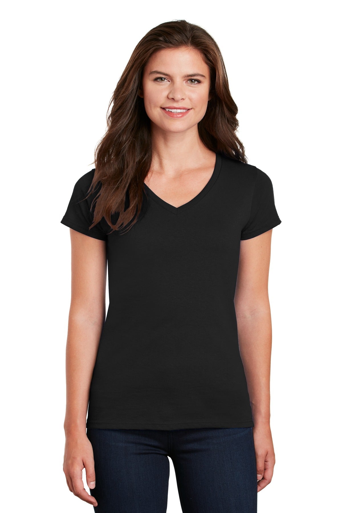 Gildan Womens Heavy Cotton Cotton VNeck Tshirt InterChange W - 5V00L