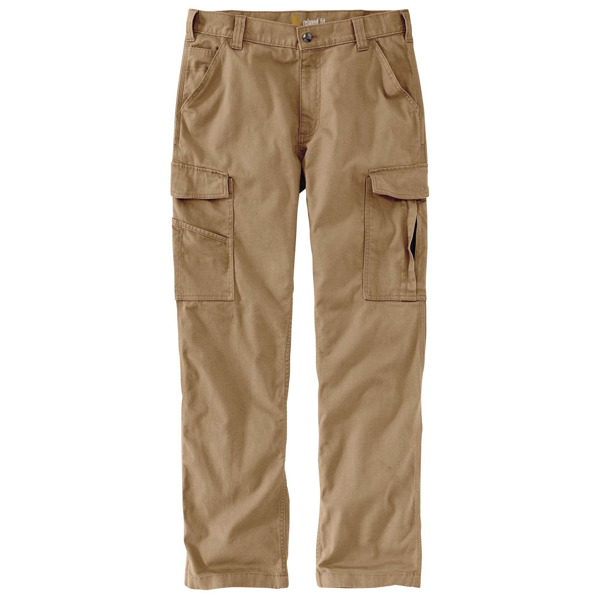 Carhartt Mens Rugged Flex Flap Pockets Relaxed Fit Canvas Cargo Work Pant - 103574