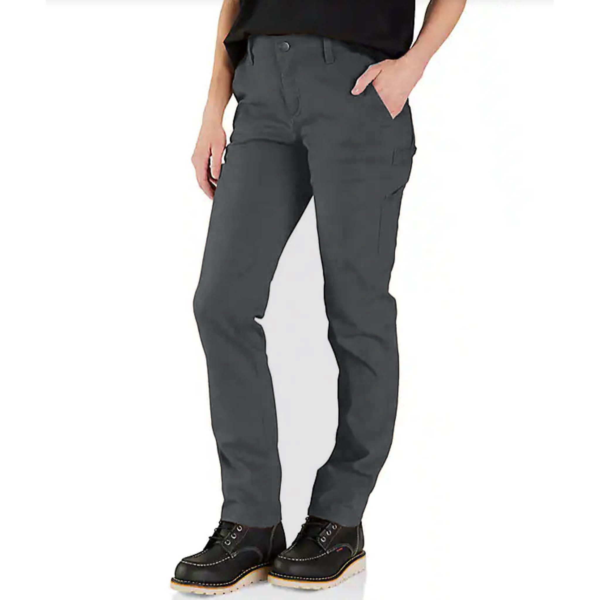 Carhartt Womens Canvas Work Pant Relaxed Fit Rugged Flex - BN2080W_105113