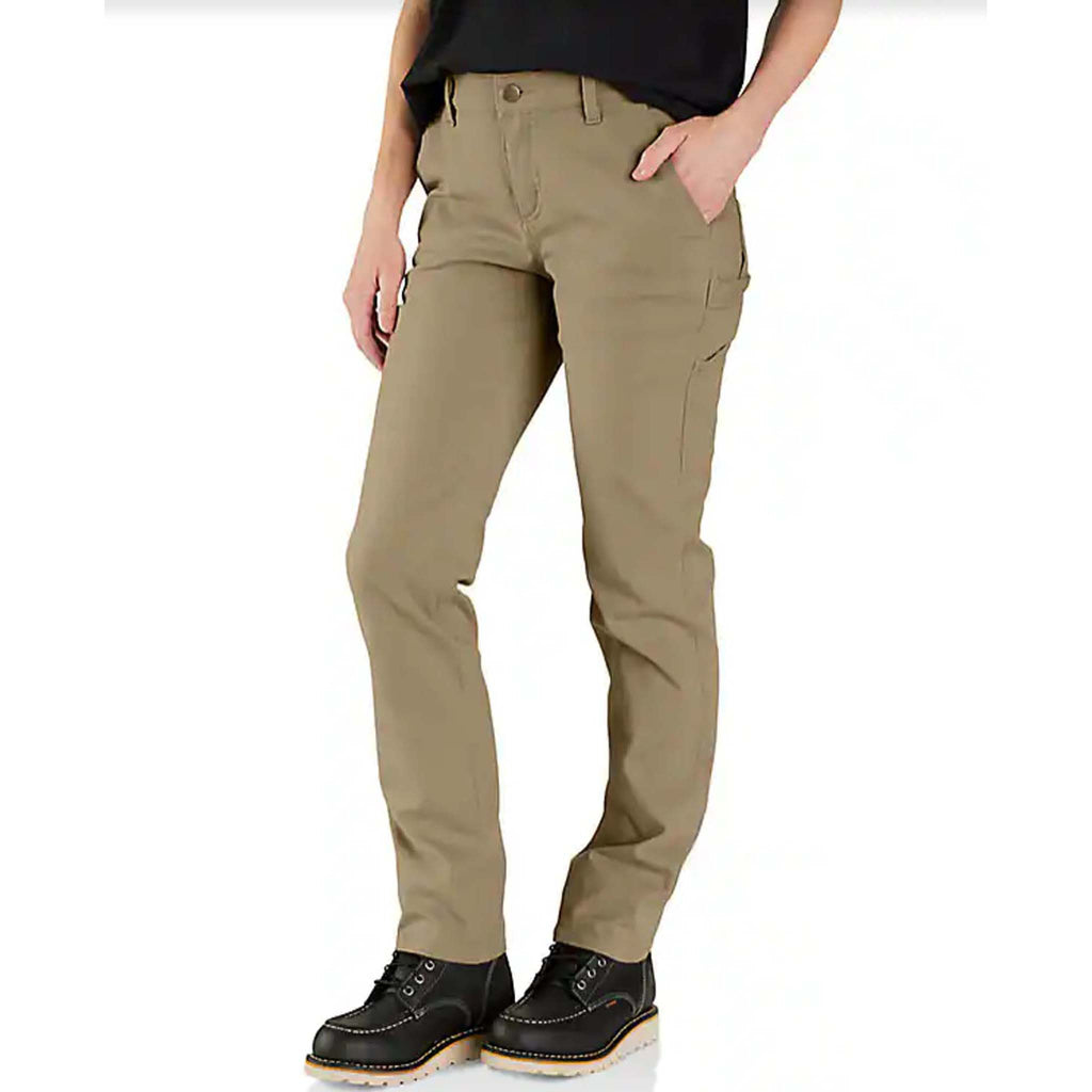 Carhartt Womens Canvas Work Pant Relaxed Fit Rugged Flex - BN2080W_105113
