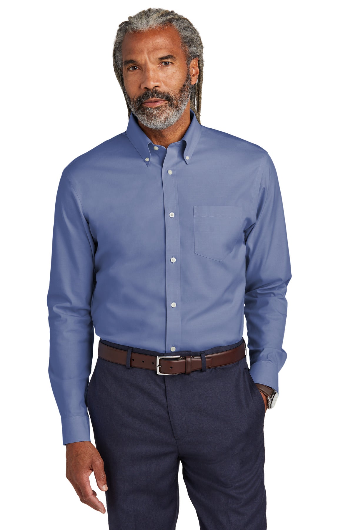 Brooks Brothers Wrinkle Free Stretch Pinpoint Shirt InterChange Express R - BB18000