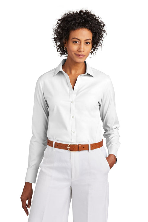 Brooks Brothers Womens Wrinkle Free Stretch Pinpoint Shirt InterChange Icon B - BB18001