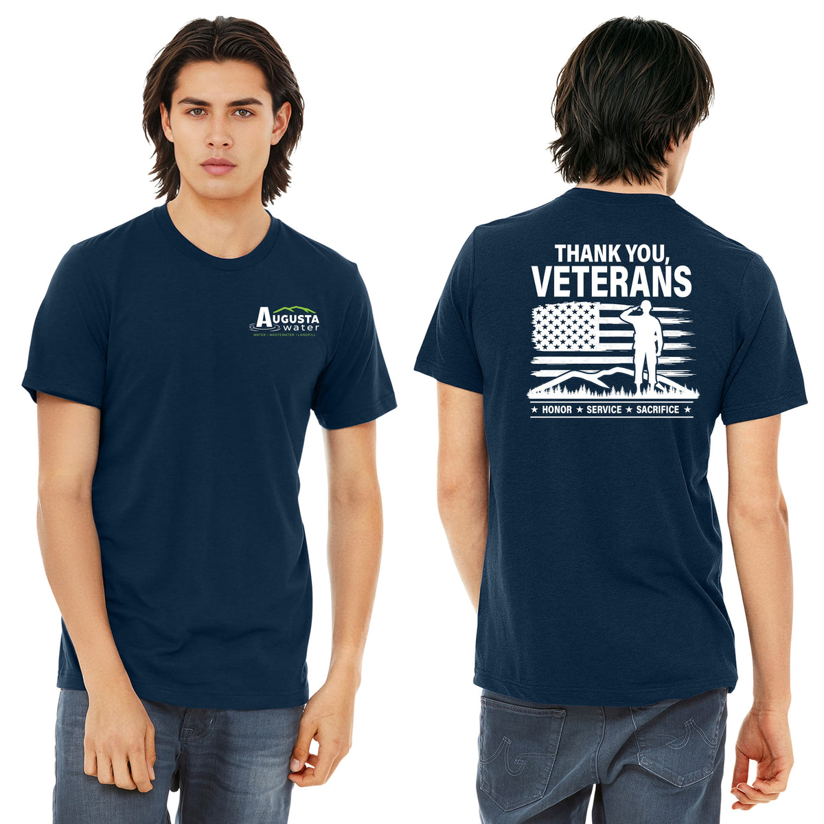 VETERAN'S DAY Triblend Short Sleeve Tee - BC3413