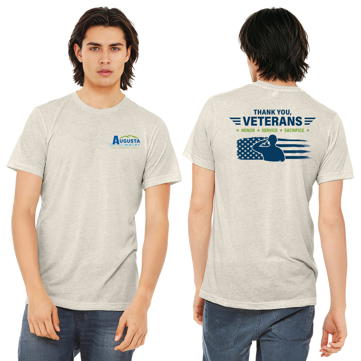 VETERAN'S DAY Triblend Short Sleeve Tee - BC3413