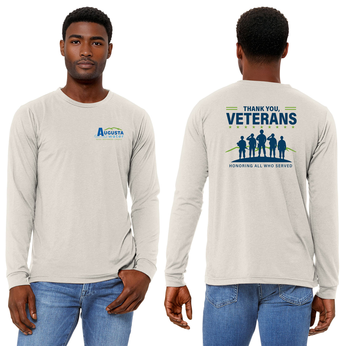 VETERAN'S DAY Triblend Long Sleeve Tee - BC3513