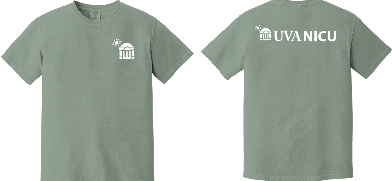 UVA NICU Comfort Colors Tshirt Bay - 1717
