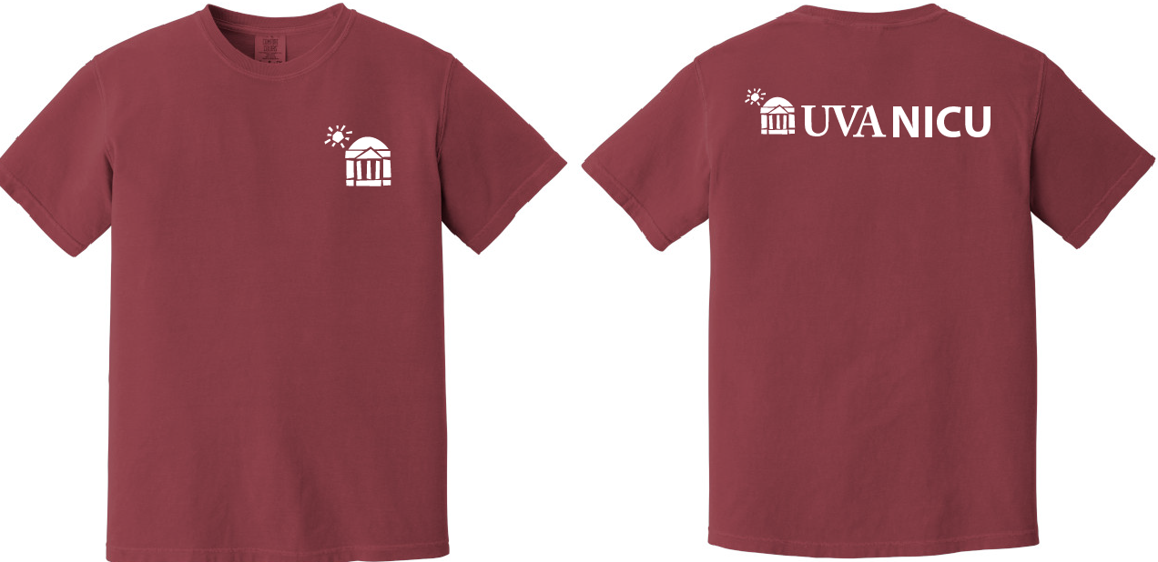 UVA NICU Comfort Colors Tshirt Brick - 1717