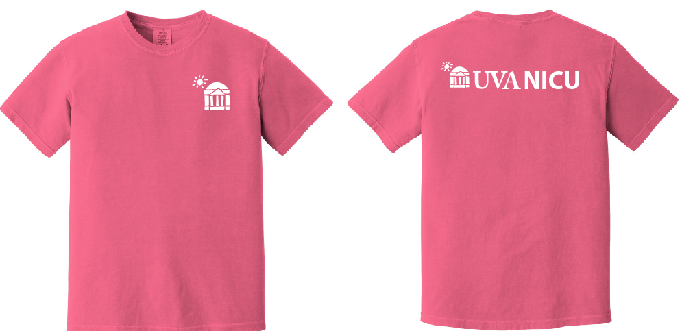 UVA NICU Comfort Colors Tshirt Crunchberry - 1717
