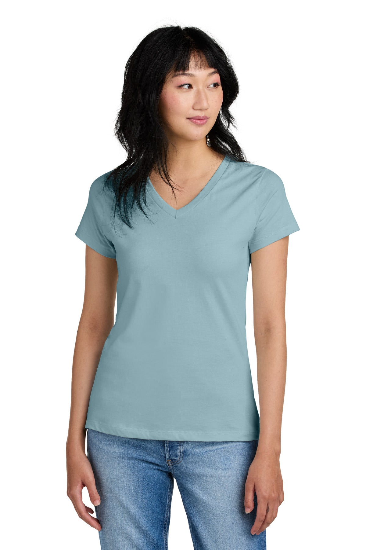 District Womens Perfect Weight VNeck Tee InterChange B - DM1170L