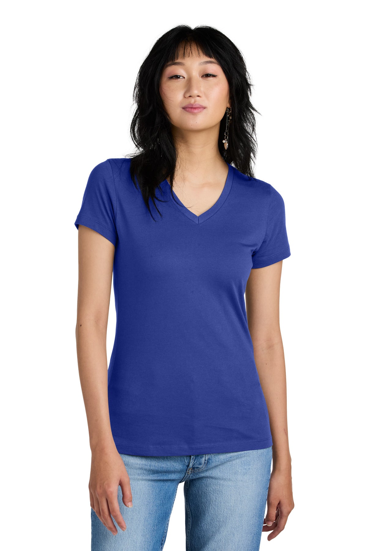District Womens Perfect Weight VNeck Tee InterChange B - DM1170L