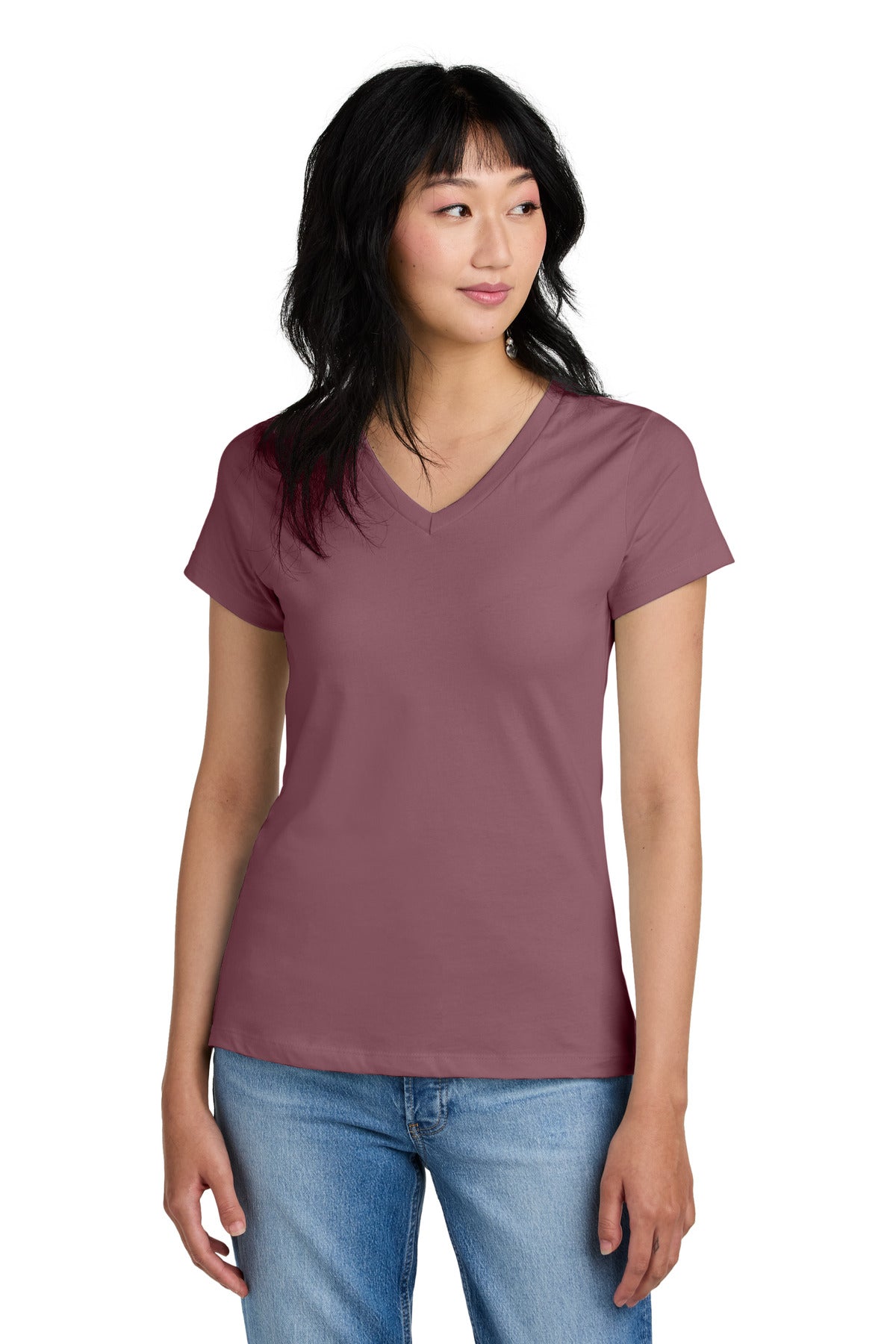 District Womens Perfect Weight VNeck Tee InterChange B - DM1170L