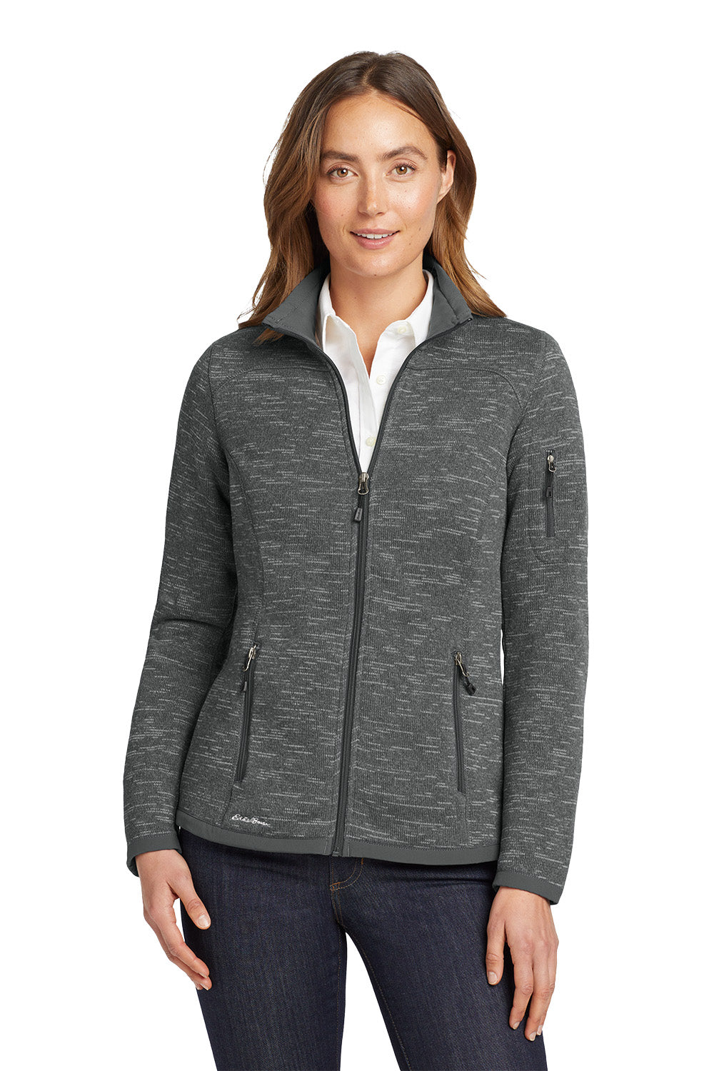 Eddie Bauer Womens Sweater Fleece Full Zip InterChange Icon RW - EB251