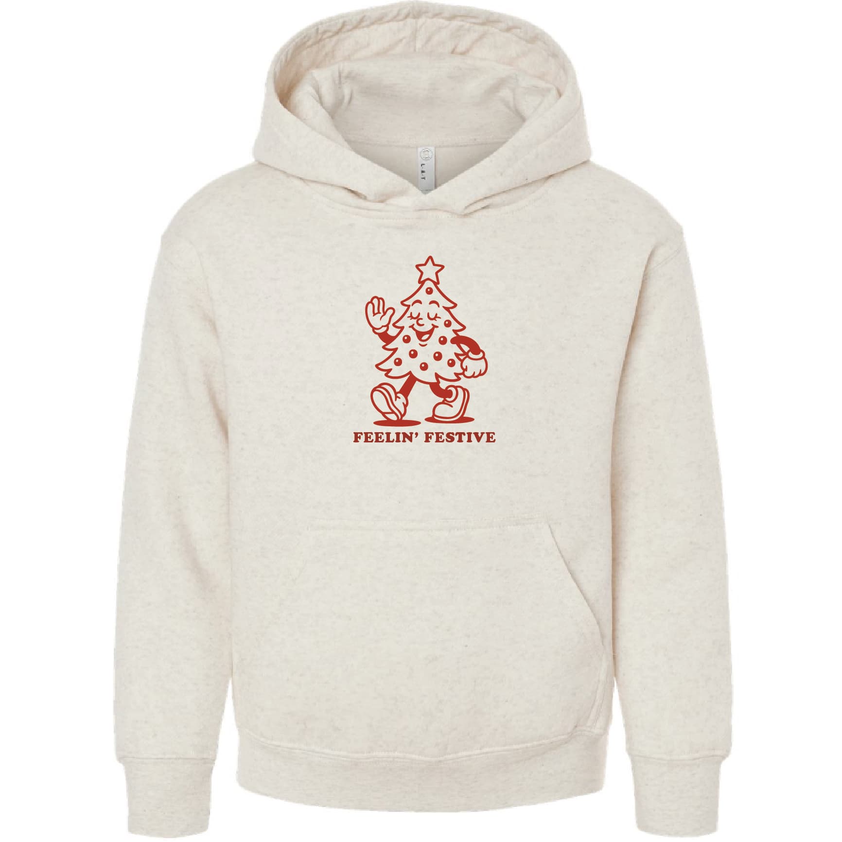 FEELIN FESTIVE Youth Fleece Hoodie Sweatshirt - 2296