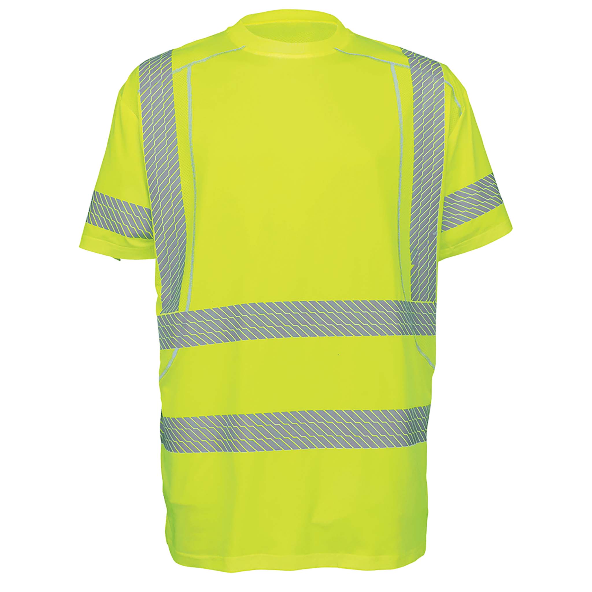 FrogWear HV Premium High Performance Stretch Athletic Safety Shirt - GLO205
