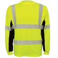 FrogWear HV Breathable Black Mesh High Visibility Long Sleeved Shirt Size - GLO225LS