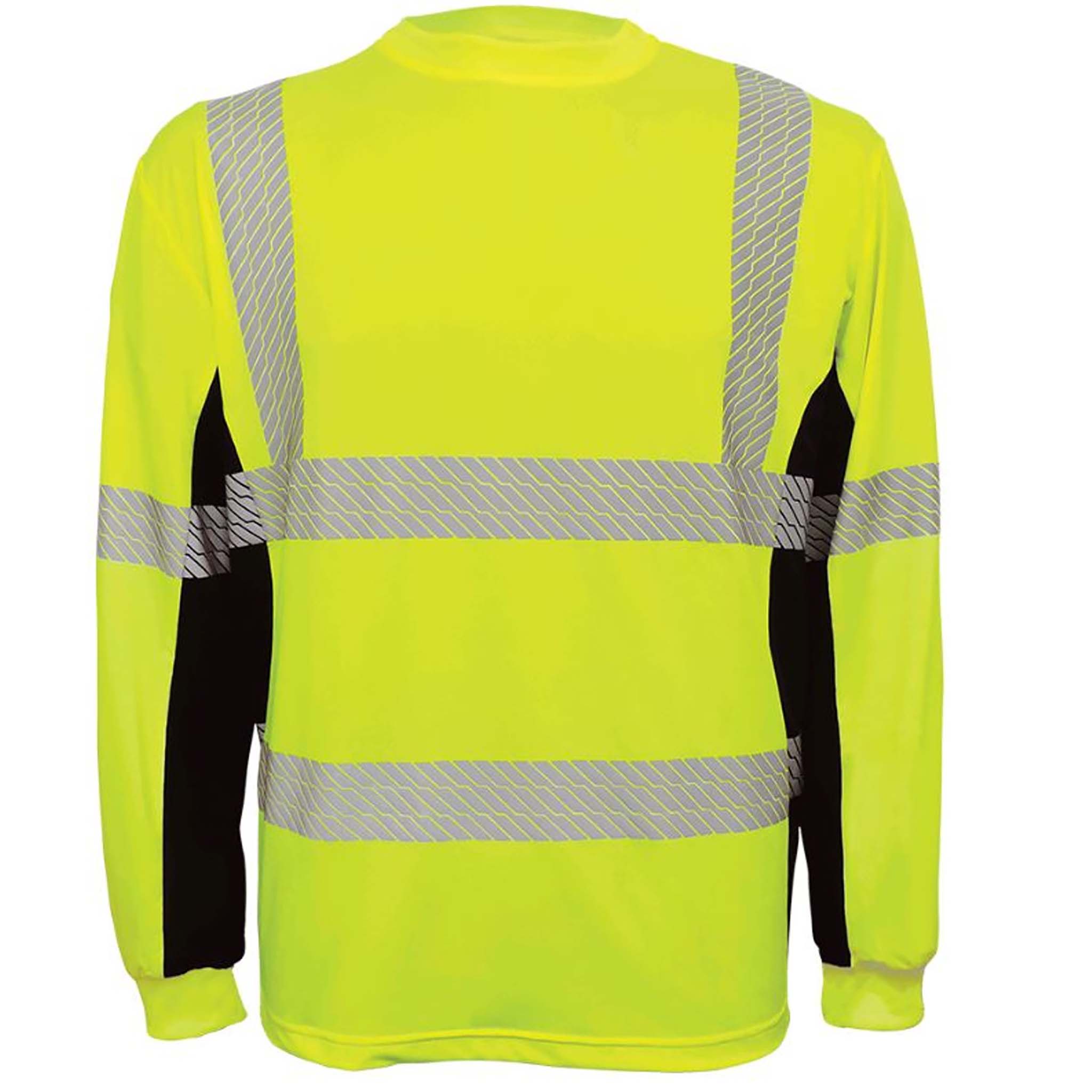 FrogWear HV Breathable Black Mesh High Visibility Long Sleeved Shirt Size - GLO225LS