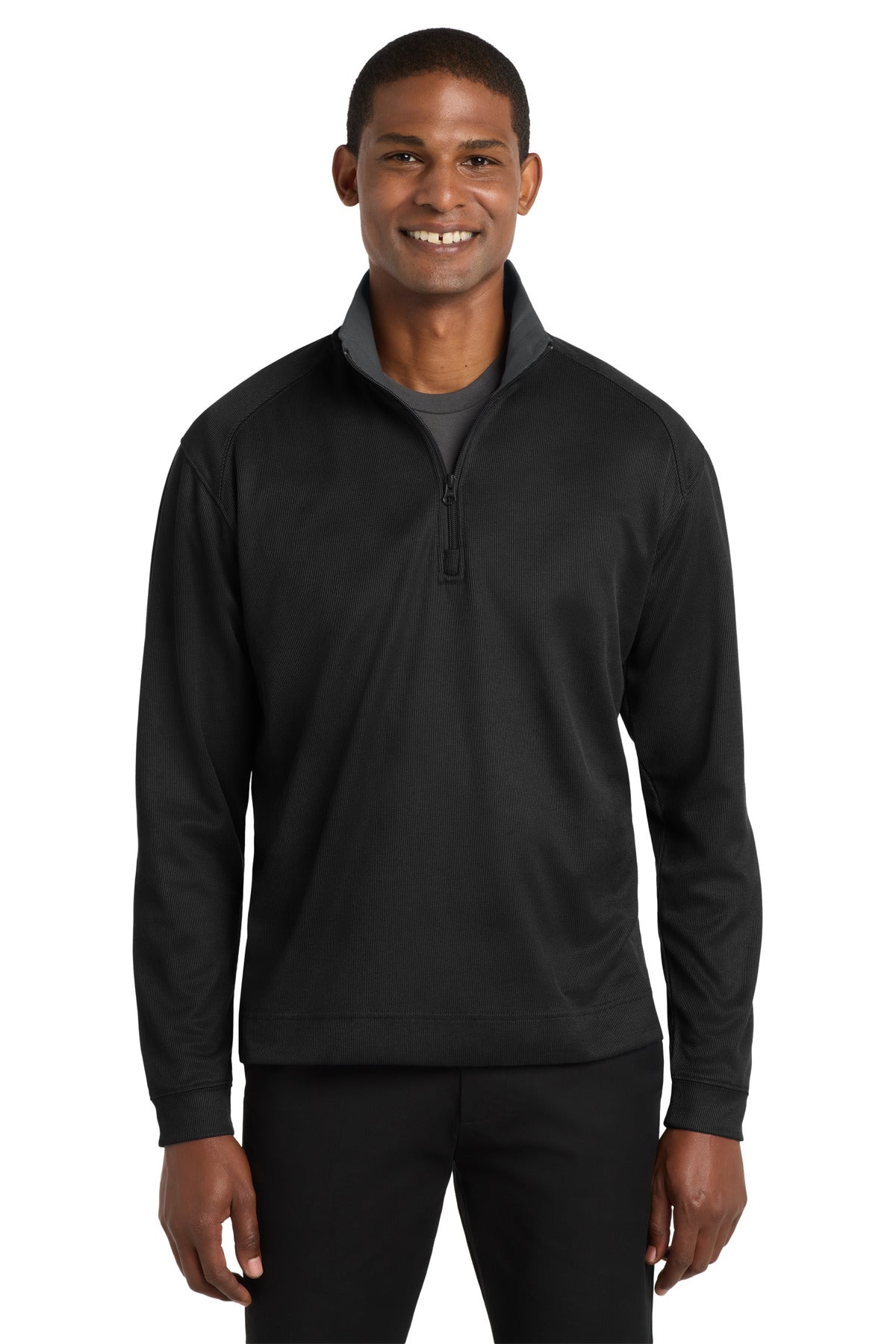 Port Authority Vertical Texture Quarter Zip Pullover Excel Truck - K805