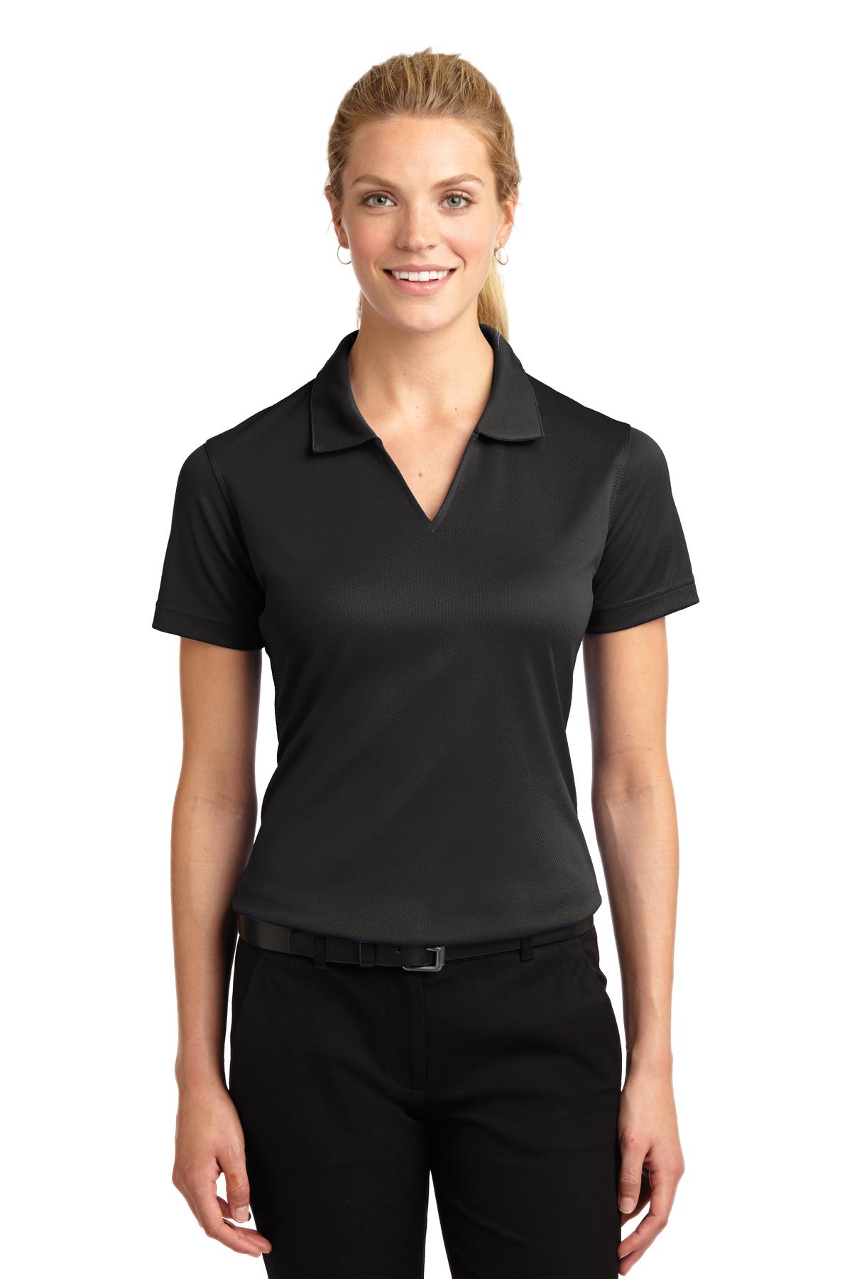 Sport Tek Womens Dri Mesh V Neck Polo InterChange R - L469