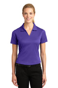 Sport Tek Womens Dri Mesh V Neck Polo InterChange B - L469