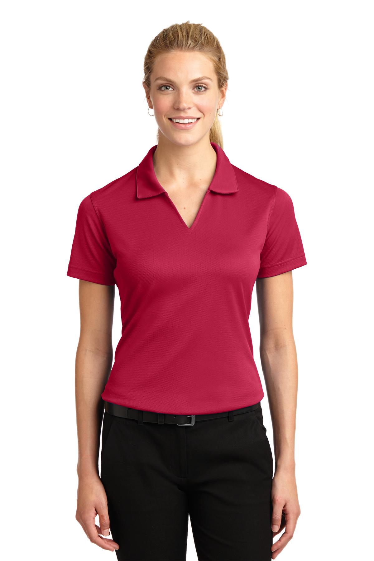 Sport Tek Womens Dri Mesh V Neck Polo InterChange Icon W - L469