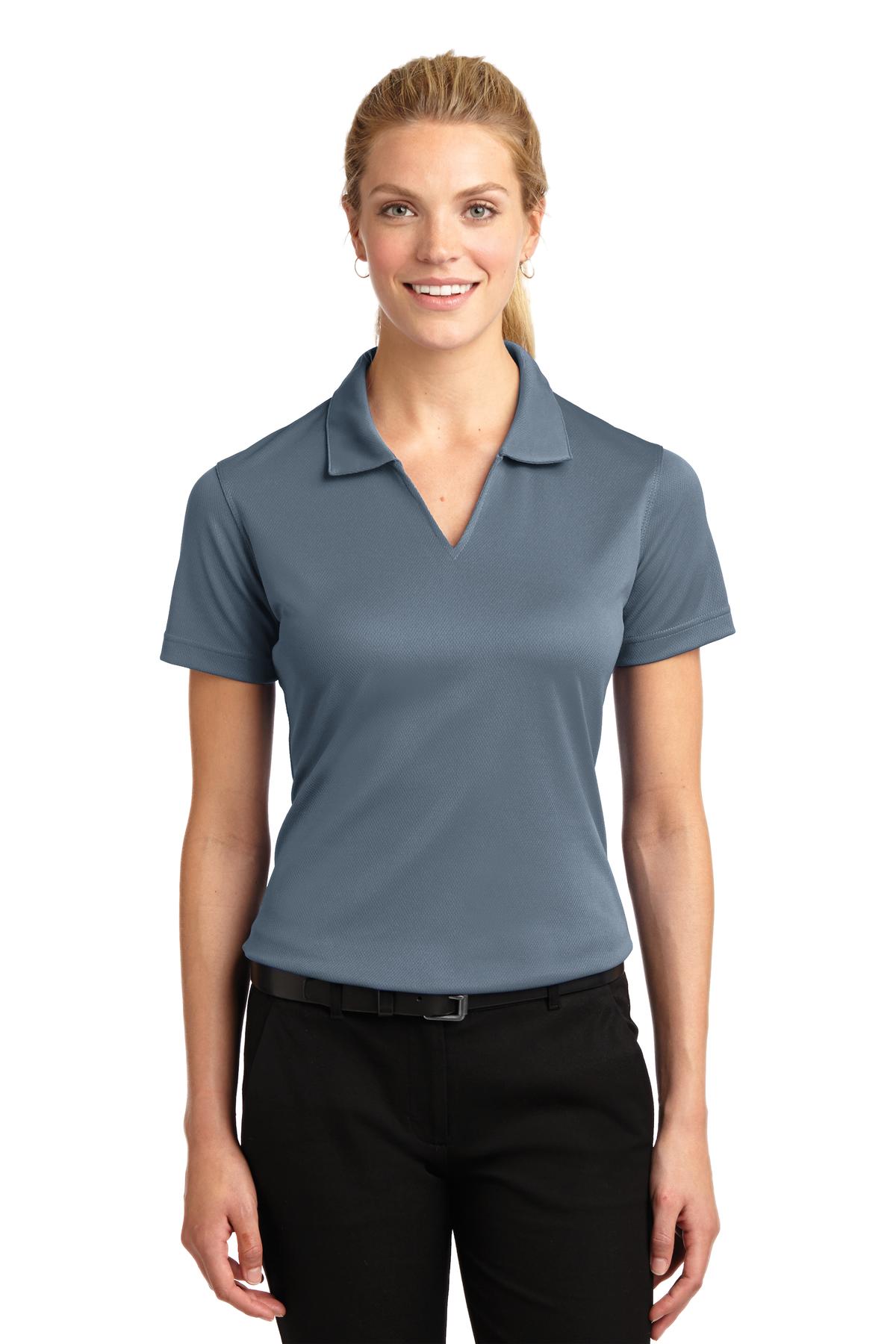 Sport Tek Womens Dri Mesh V Neck Polo InterChange R - L469