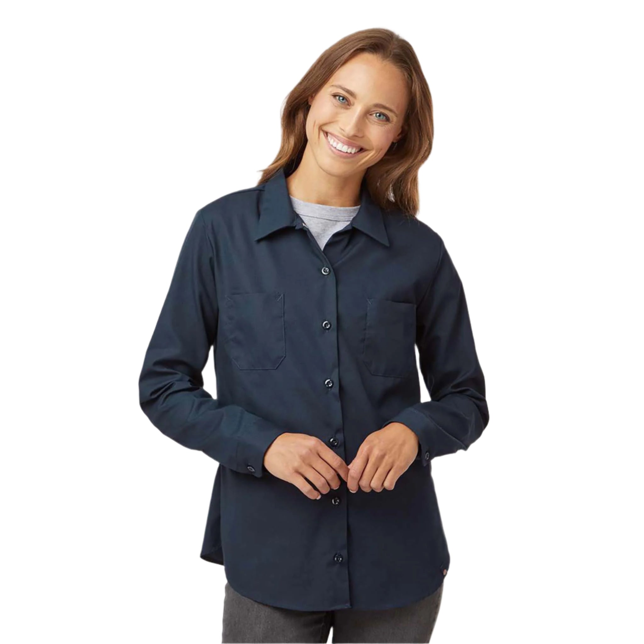 Dickies Womens Long Sleeve Industrial Work Shirt - L5350