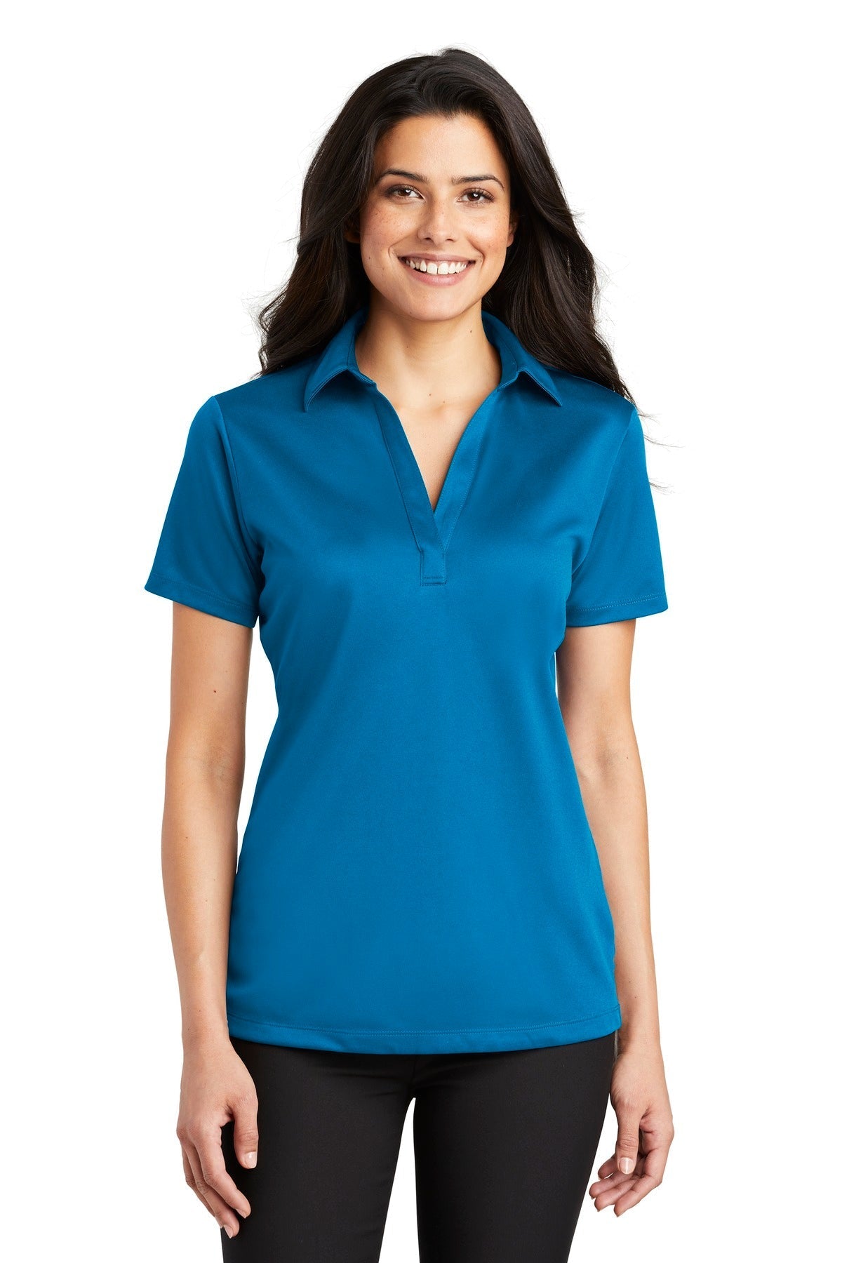 Port Authority Womens Silk Touch Performance Polo InterChange Icon W - L540