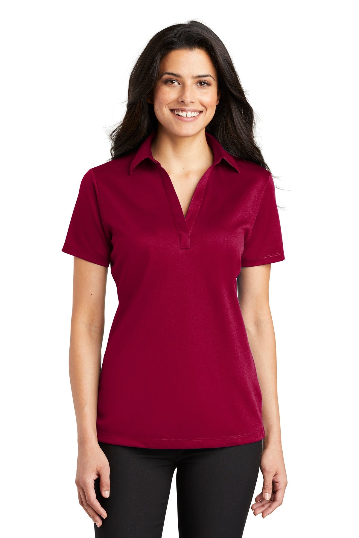 Port Authority Womens Silk Touch Performance Polo InterChange Icon W - L540