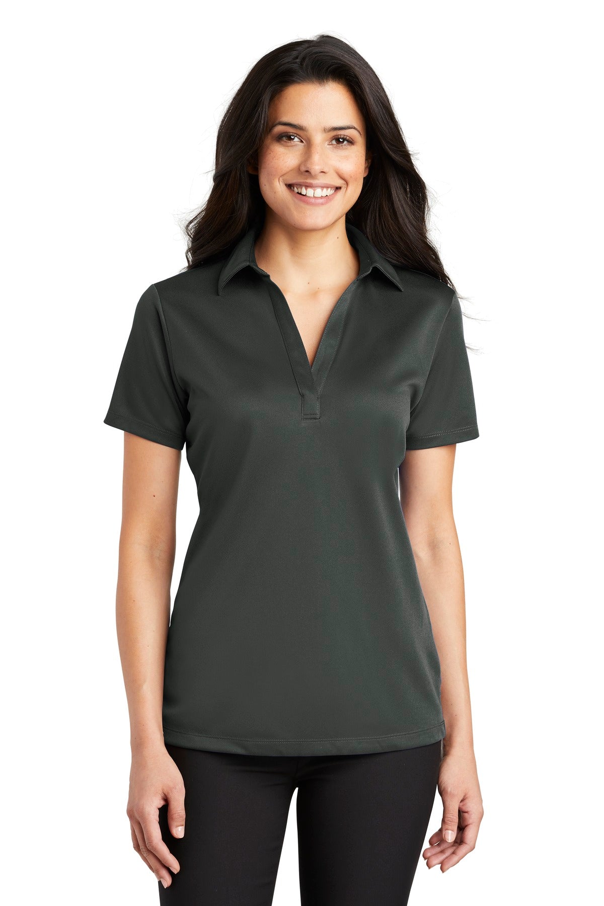 Port Authority Womens Silk Touch Performance Polo InterChange Icon RW - L540
