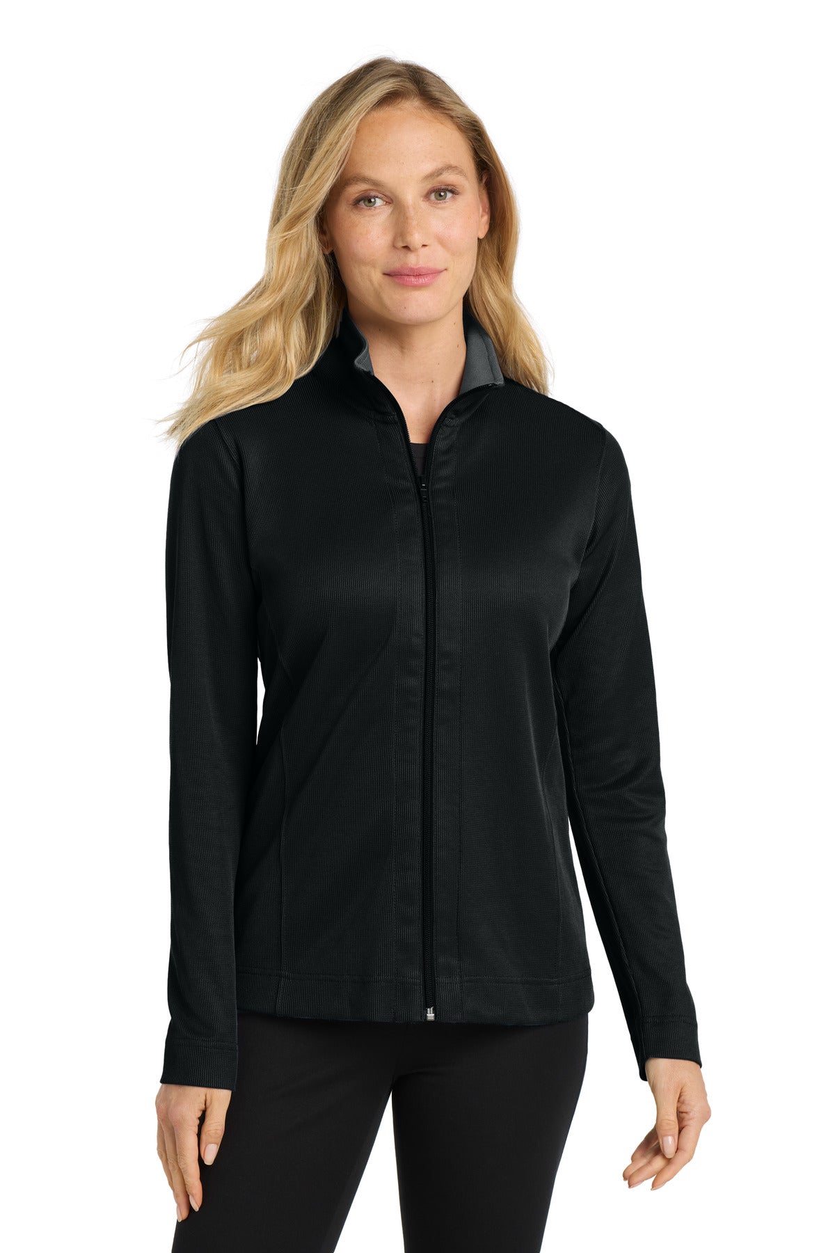 Port Authority Womens Vertical Texture Full Zip Jacket Excel Truck - L805
