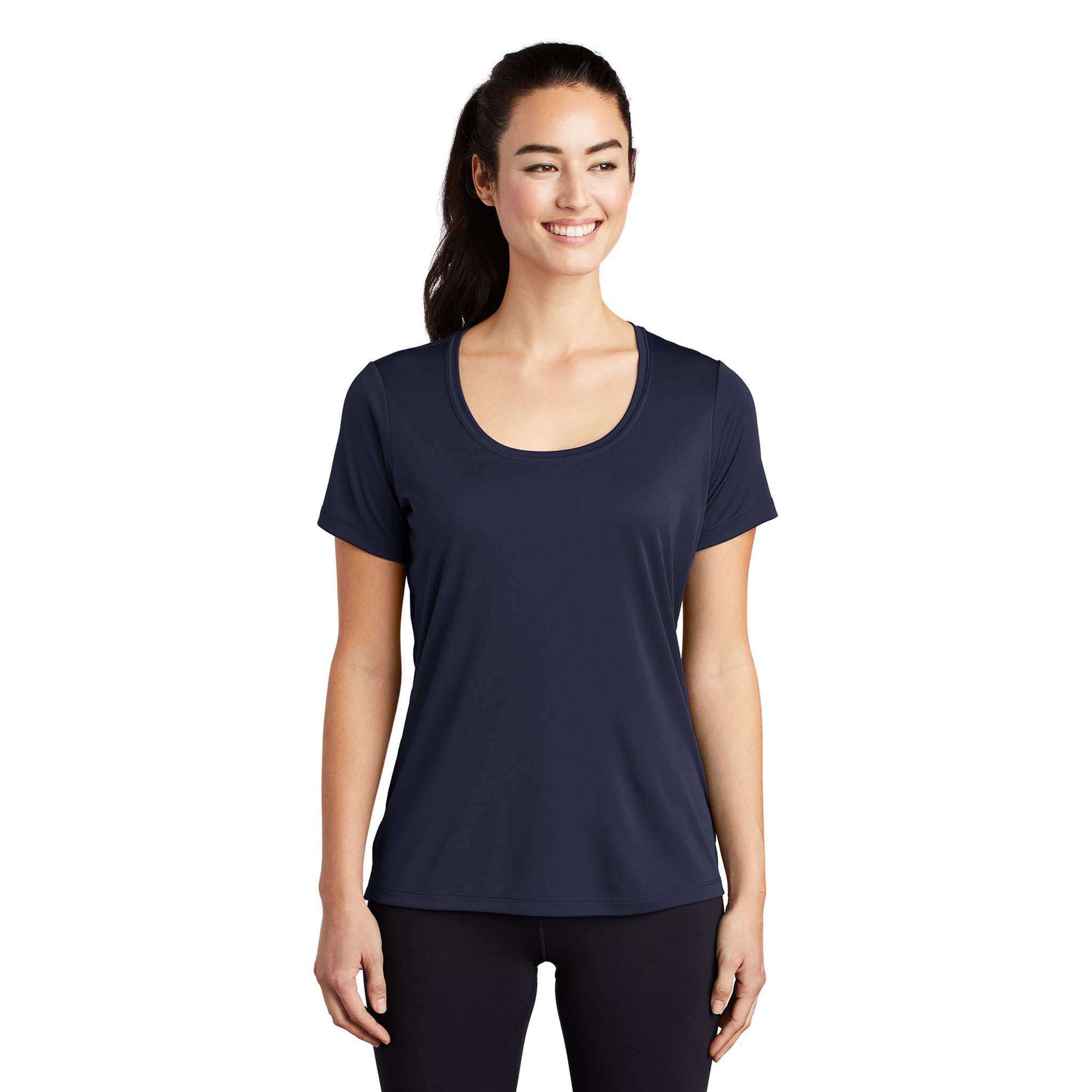 Sport Tek Womens PosiUV Pro Scoop Neck Tshirt - LST420