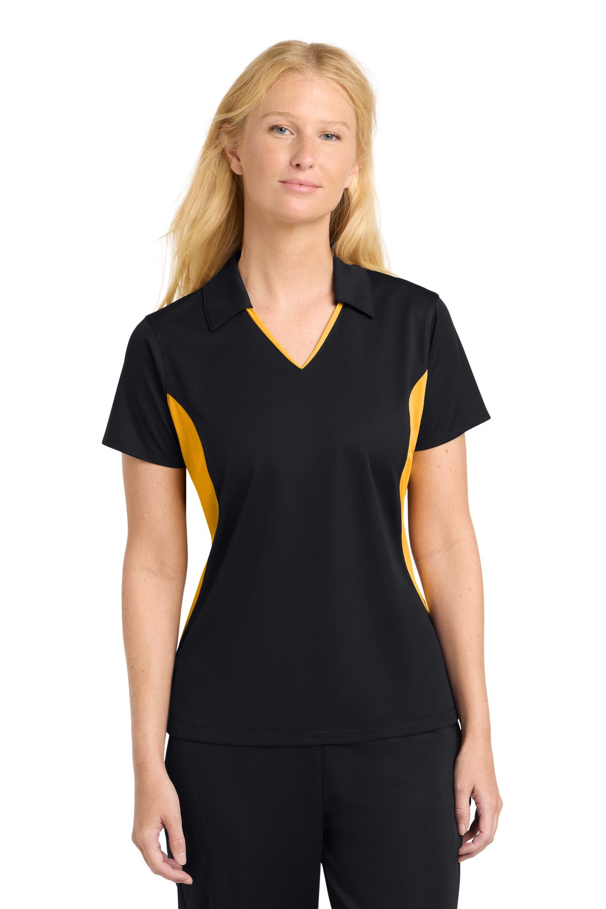 Sport Tek Women's Side Blocked Micropique Sport Wick Polo Alliance Truck Parts - LST655