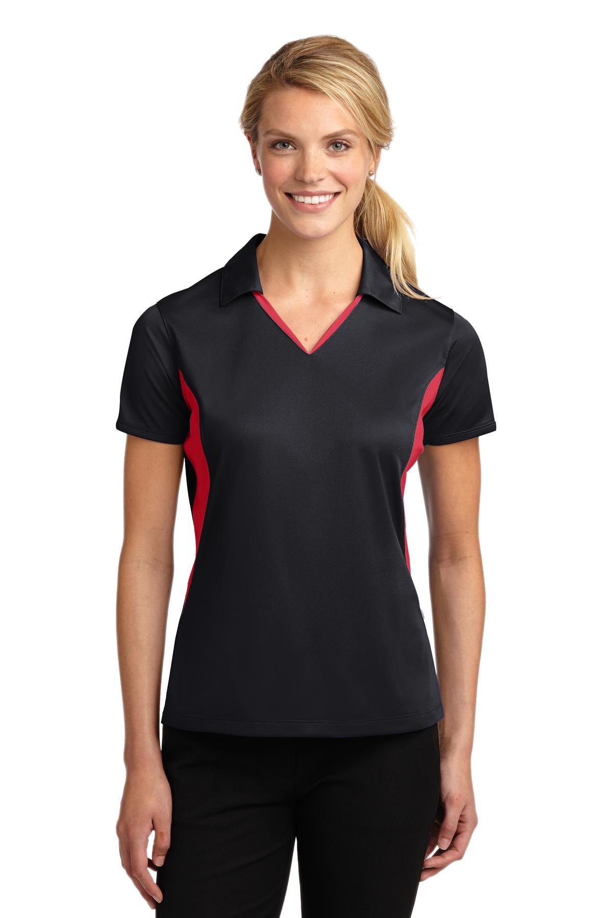 Sport Tek Womens Side Blocked Micropique Sport Wick Polo Excel Truck - LST655