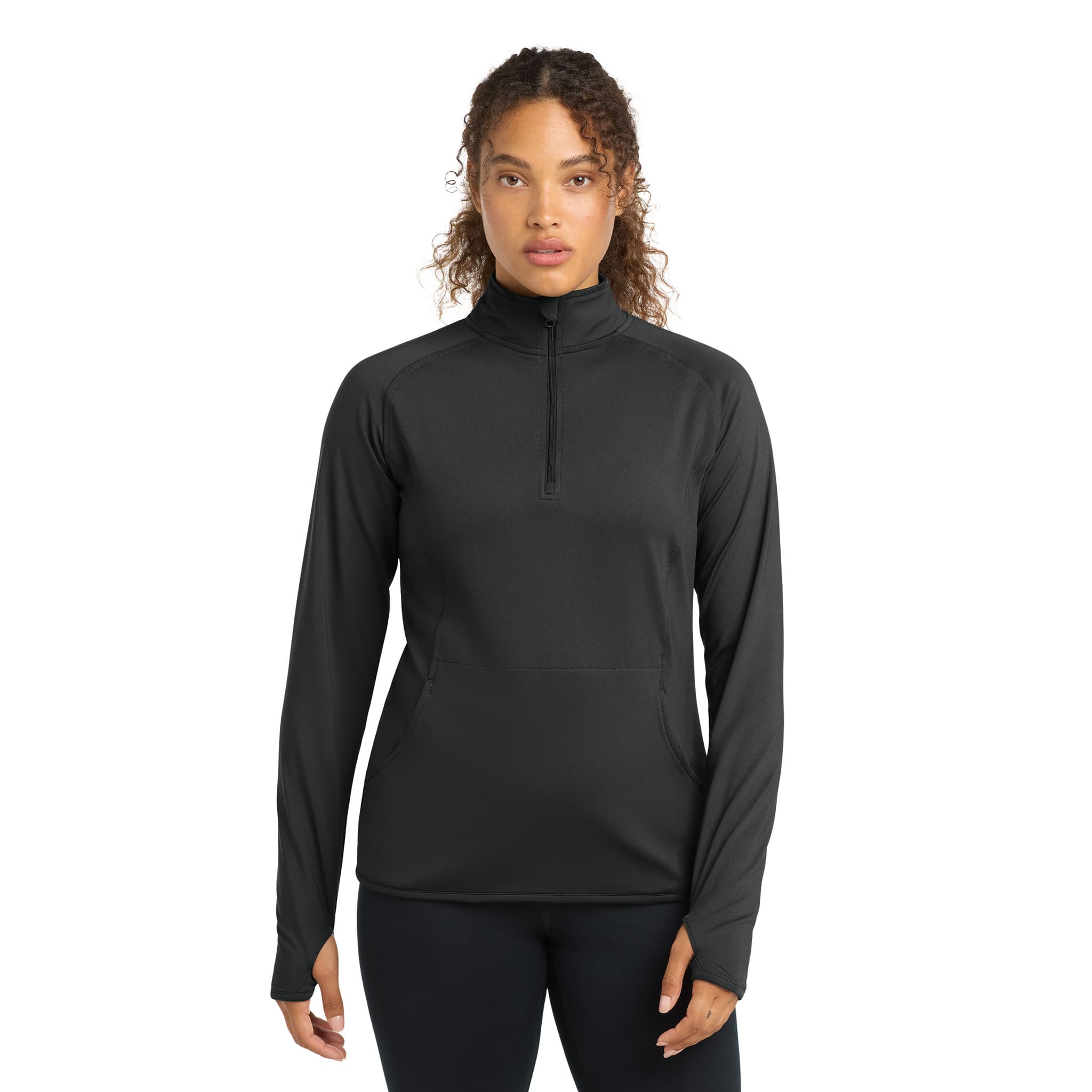 Sport Tek Womens Sport Wick Stretch Quarter Zip Pullover - LST850