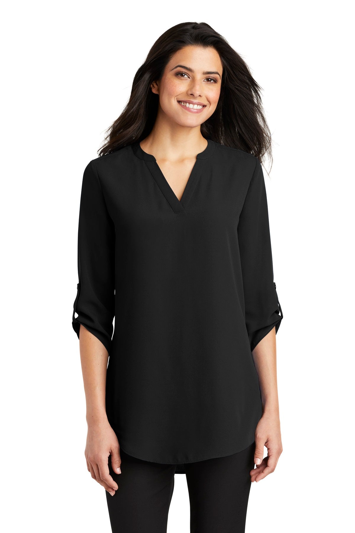 Port Authority Womens Three Quarter Sleeve Tunic Blouse InterChange R - LW701