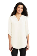 Port Authority Womens Three Quarter Sleeve Tunic Blouse InterChange B - LW701