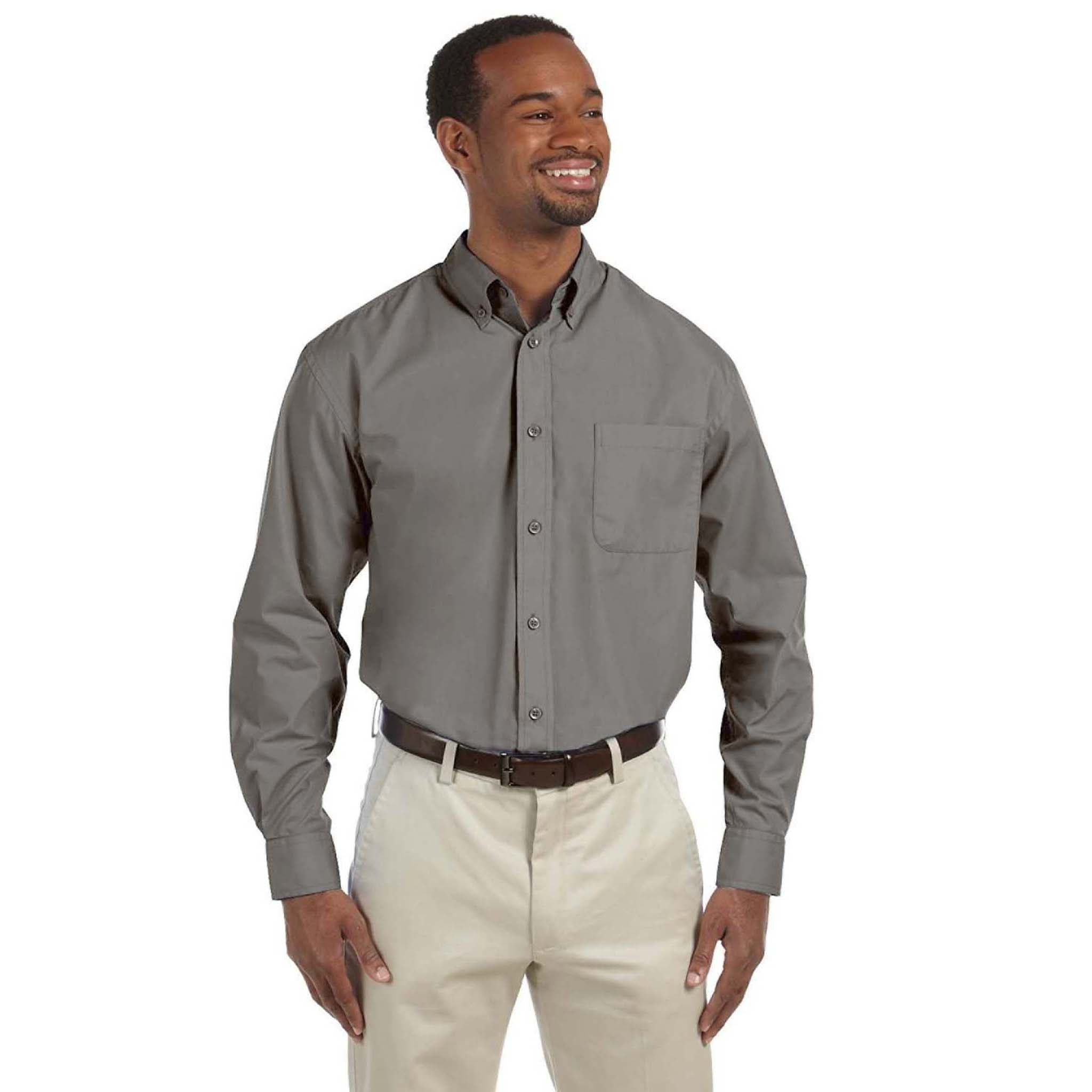 Harriton Mens Essential Poplin - M510