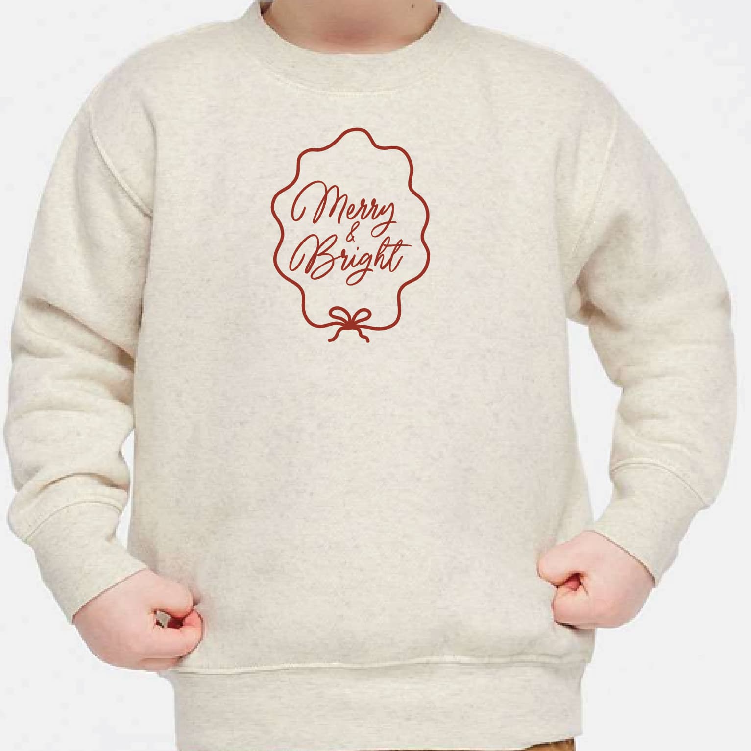 MERRY AND BRIGHT Toddler Fleece Crewneck Sweatshirt - 3317