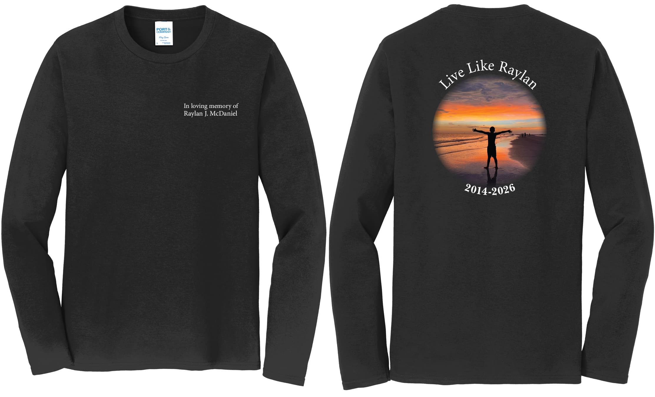 LIVE LIKE RAYLAN Adult Long Sleeve Tshirt - PC450LS