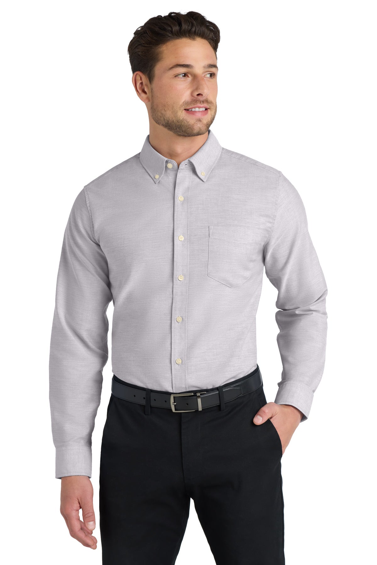 Port Authority SuperPro Oxford Shirt InterChange Icon RW - S658