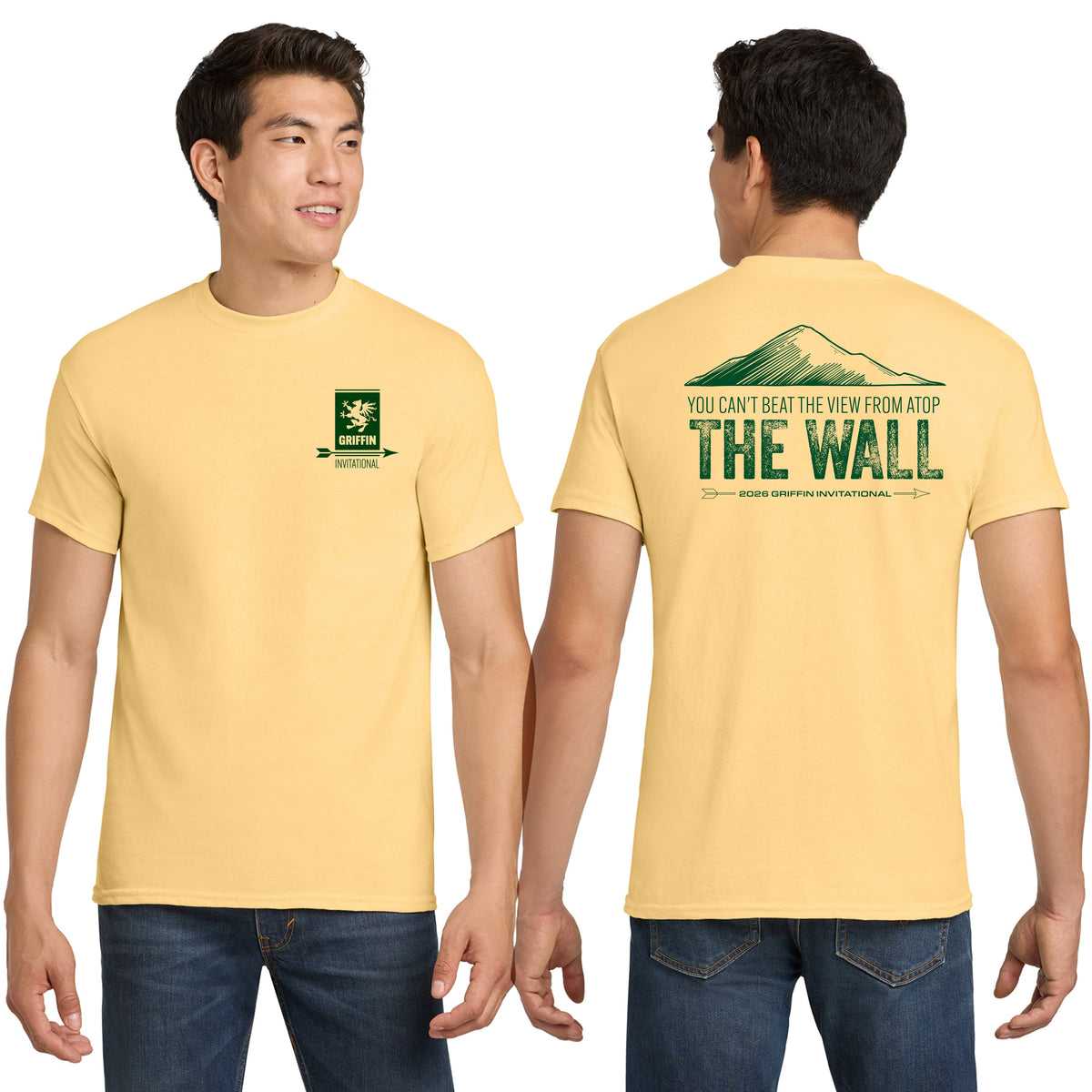 THE WALL Cotton & Poly Tshirt Yellow Haze - 5000