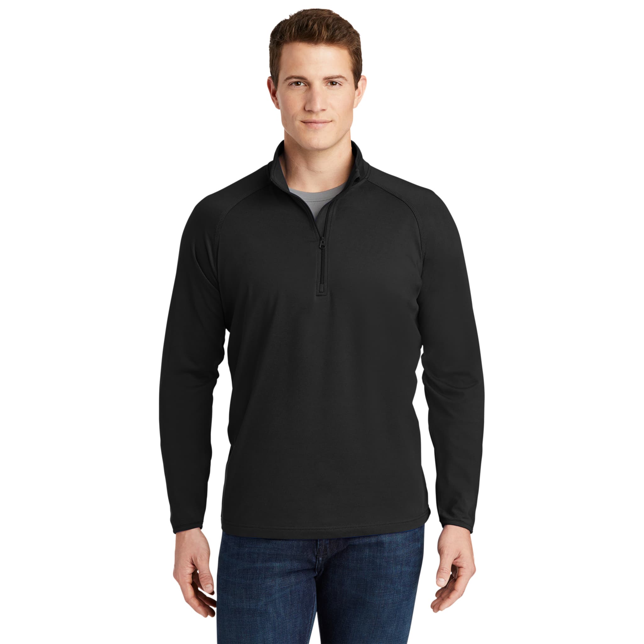 Sport Tek TALL Sport Wick Stretch Quarter Zip Pullover - TST850