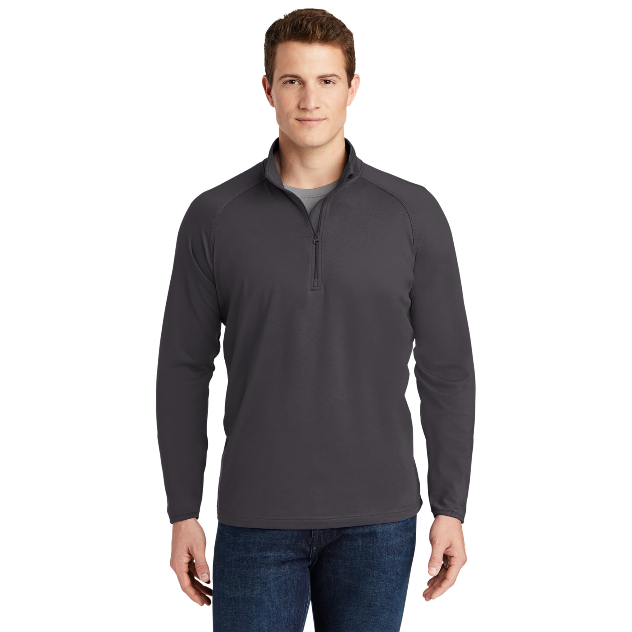 Sport Tek TALL Sport Wick Stretch Quarter Zip Pullover - TST850