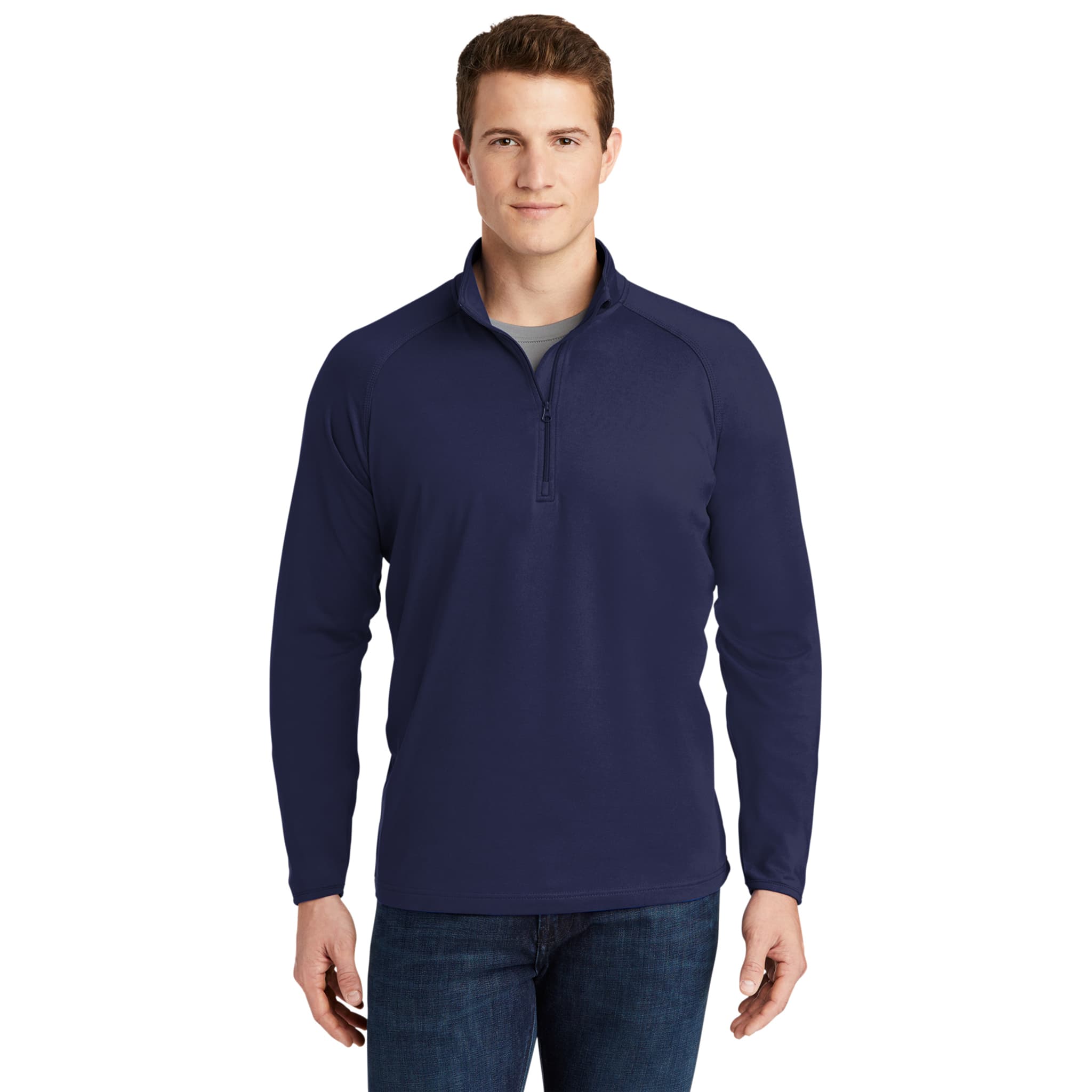 Sport Tek TALL Sport Wick Stretch Quarter Zip Pullover - TST850
