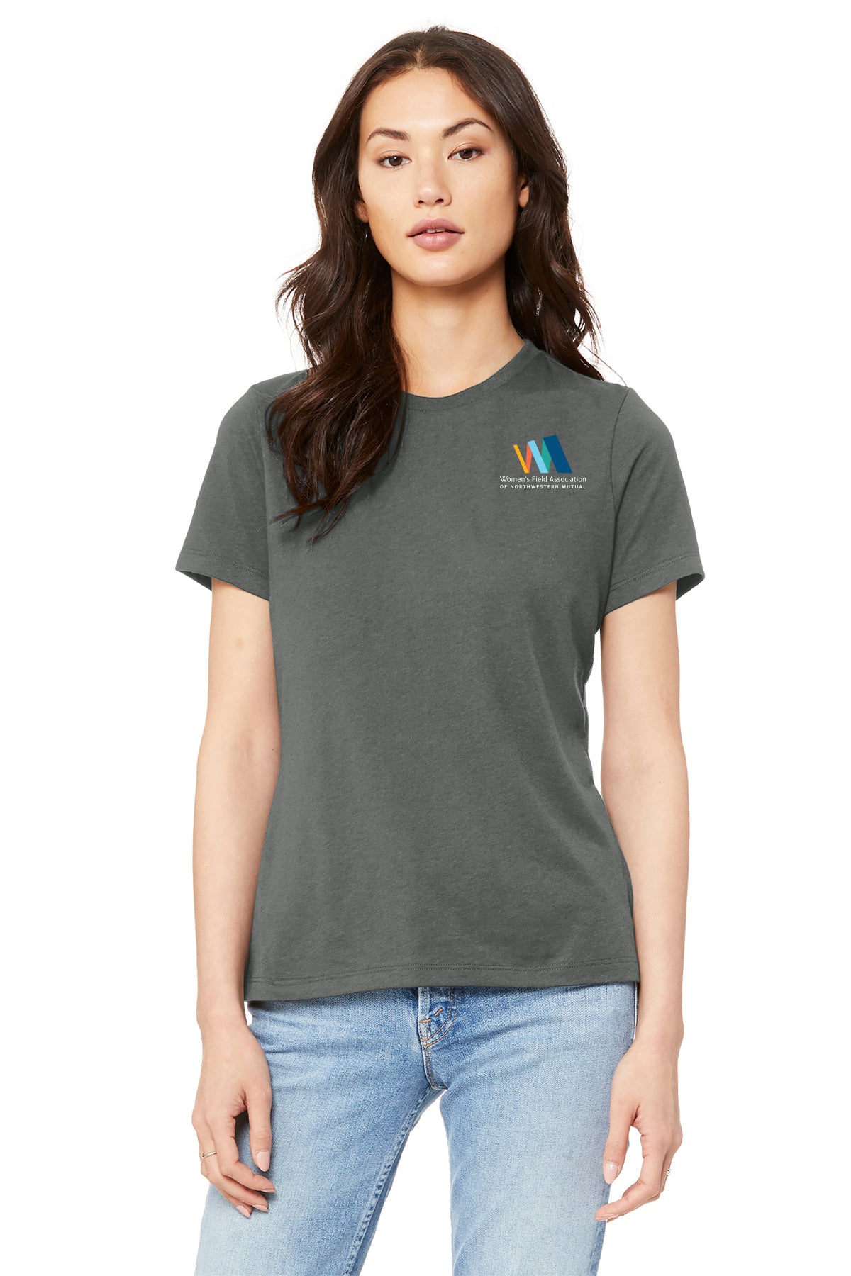 BELLA CANVAS Womens Relaxed Jersey Short Sleeve Tee Women's Field Association of Northwestern Mutual - BC6400