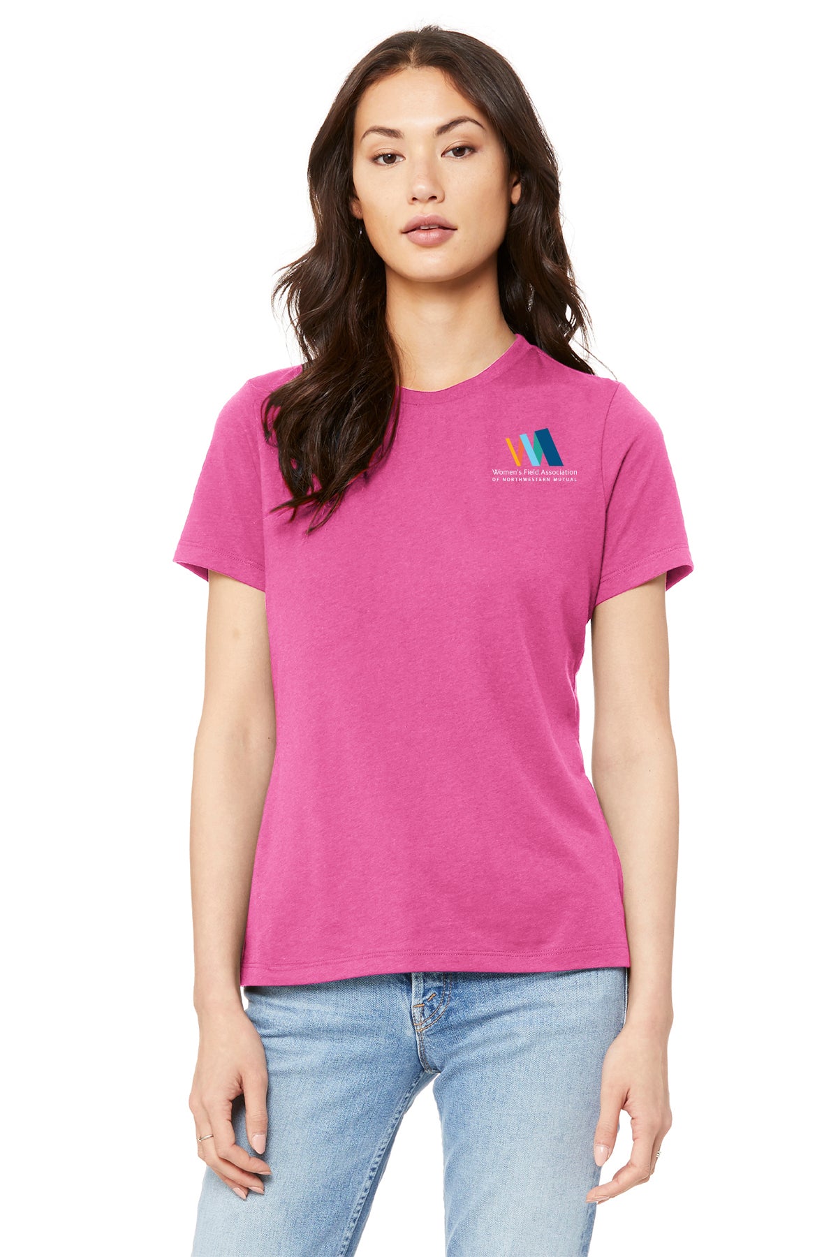 BELLA CANVAS Womens Relaxed Jersey Short Sleeve Tee Women's Field Association of Northwestern Mutual - BC6400