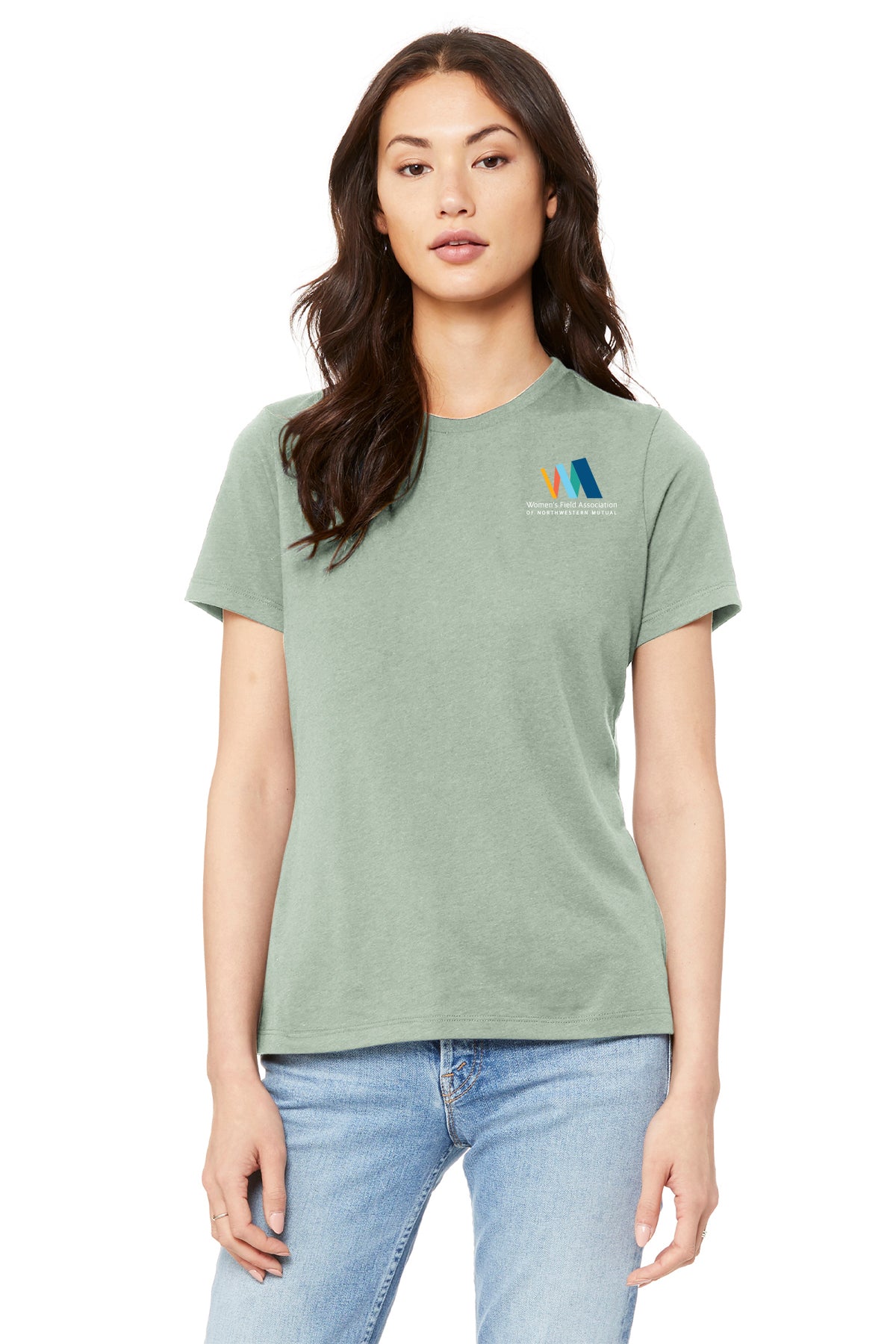 BELLA CANVAS Womens Relaxed Jersey Short Sleeve Tee Women's Field Association of Northwestern Mutual - BC6400