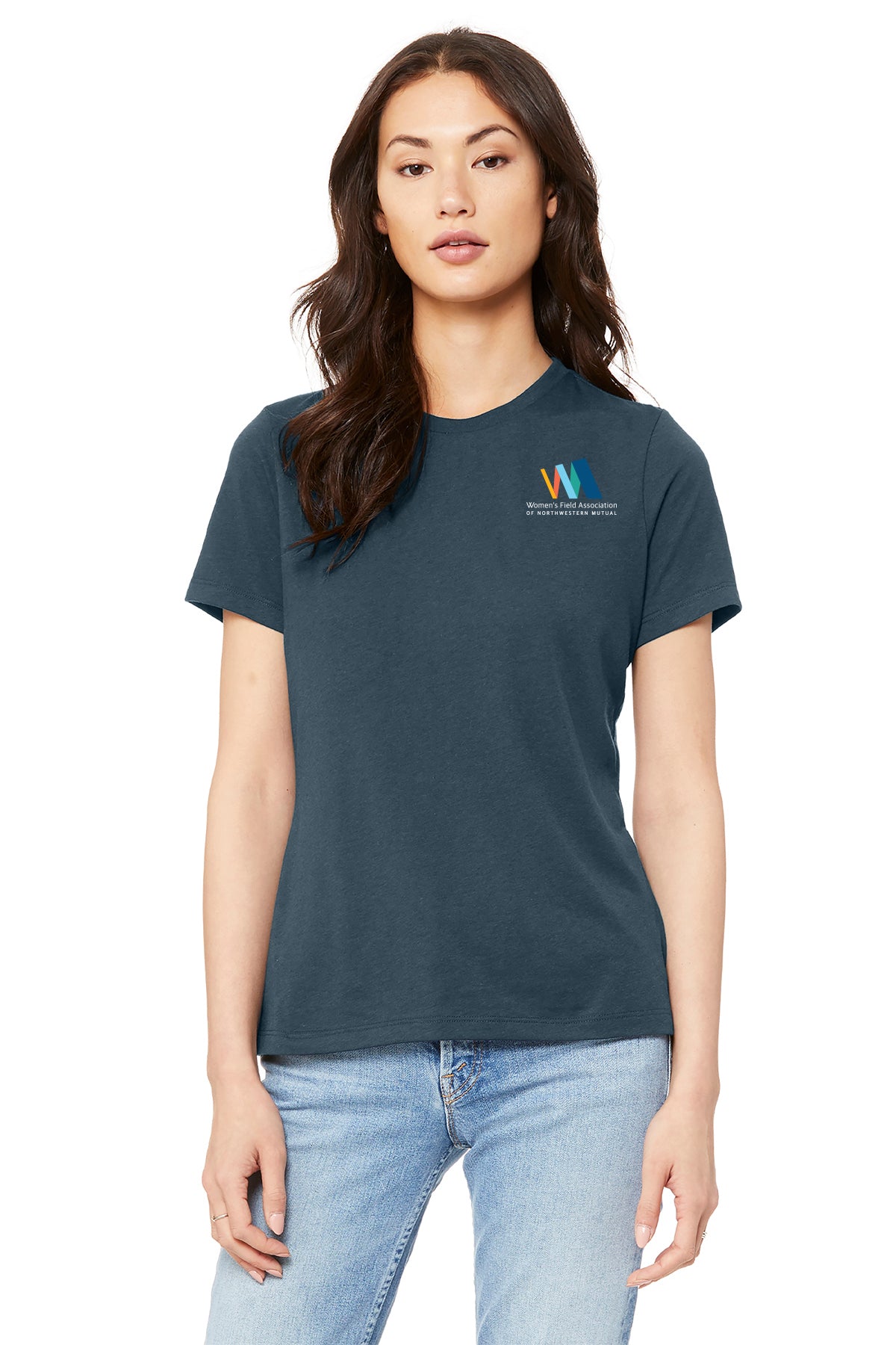 BELLA CANVAS Womens Relaxed Jersey Short Sleeve Tee Women's Field Association of Northwestern Mutual - BC6400