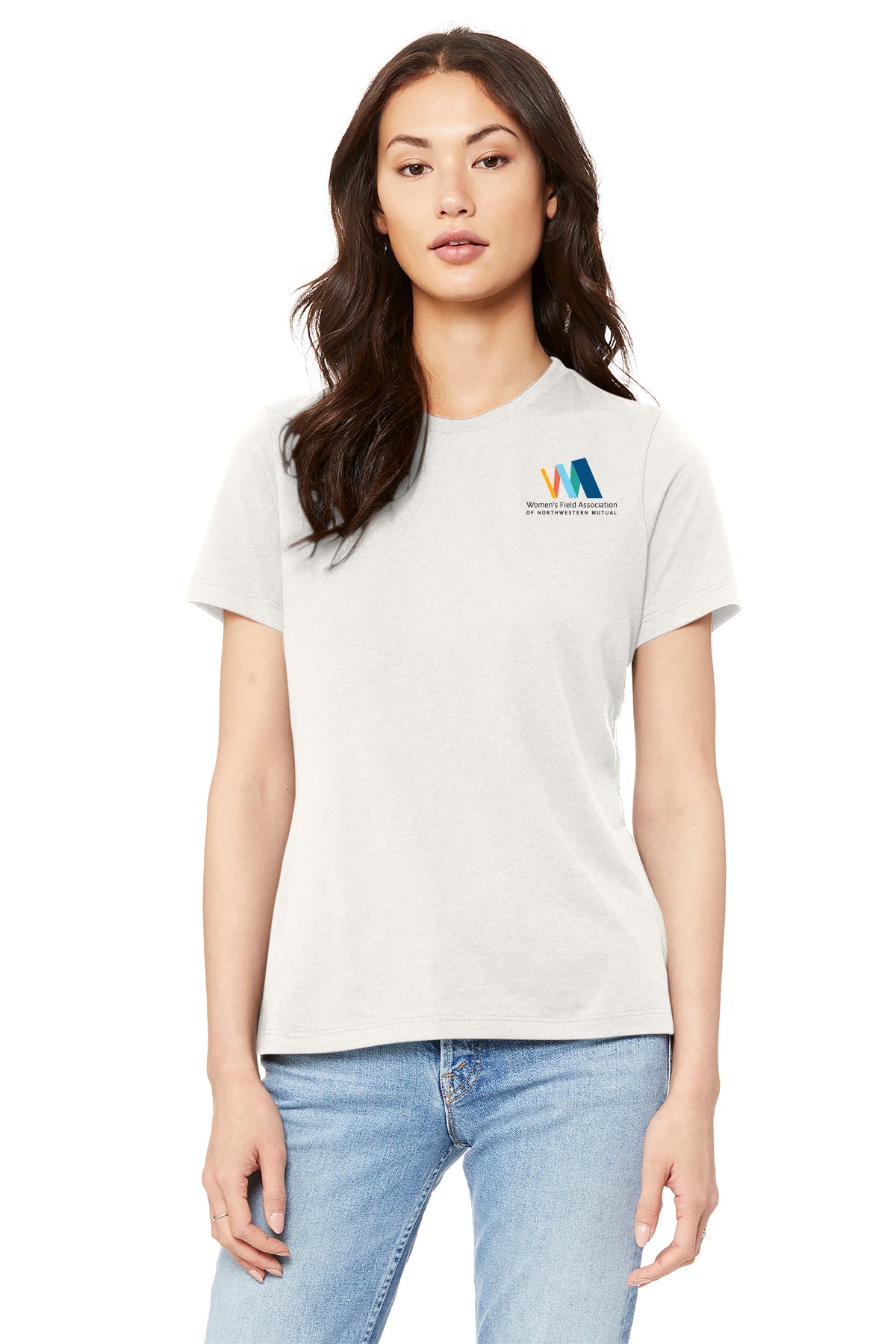 BELLA CANVAS Womens Relaxed Jersey Short Sleeve Tee Women's Field Association of Northwestern Mutual - BC6400