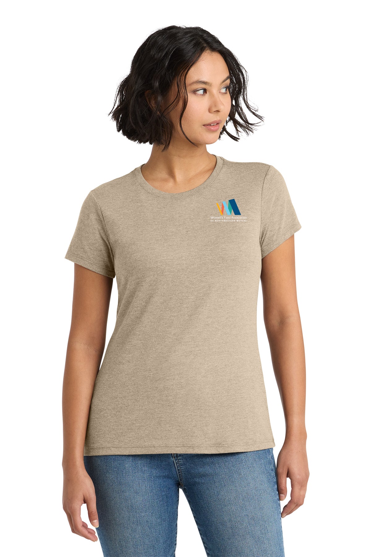 District Womens Perfect Tri Tee Women's Field Association of Northwestern Mutual - DM130L